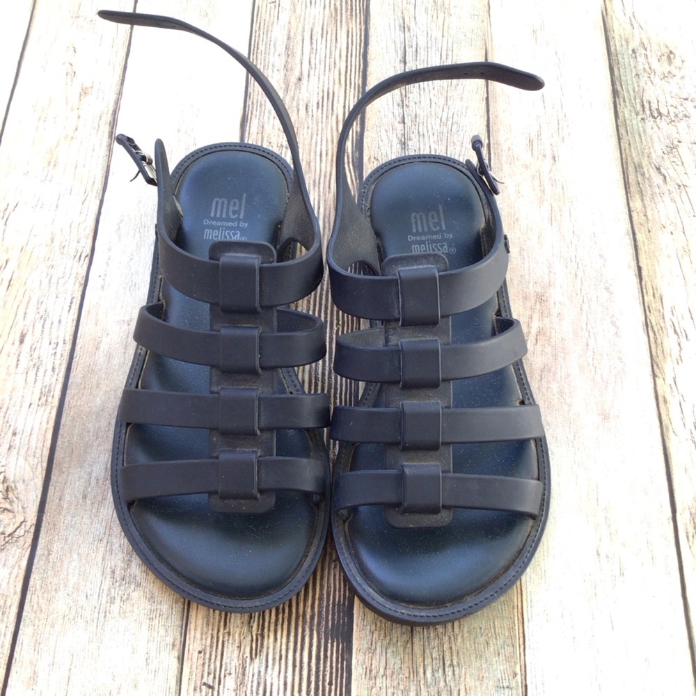 Mini Melissa Black Kids Sandals